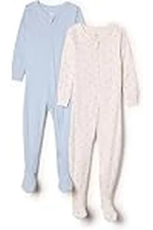 Amazon X Sofia Grainge Pijama Ceñido de Algodón con Pies Unisex Bebés, Pack de 2, , 0-3 Meses
