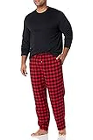 Amazon Conjunto de Pijama de Franela Suave (Disponible en Tallas Grandes) Hombre, , S