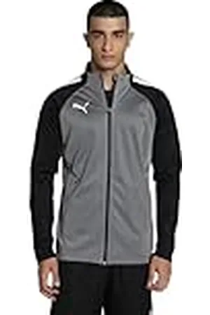 PUMA Teamliga Training Jacket Hombre, Smoked Pearl- White, S