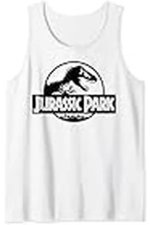 Jurassic Park Basic Black & White Logo Camiseta sin Mangas