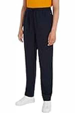 Tommy Hilfiger Pantalón de tela Mujer Casual Linen Pull On Pant Corte cónico, Blau (Azul), 44