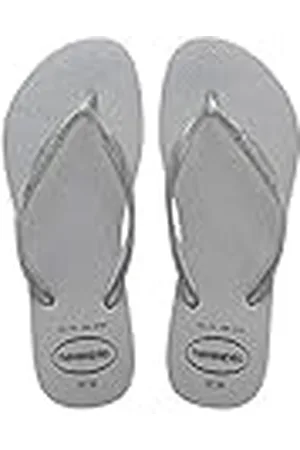 Havaianas Slim Glitter Gloss, Chanclas, para Niñas, Gris (Gris De Hielo), 25/26 EU