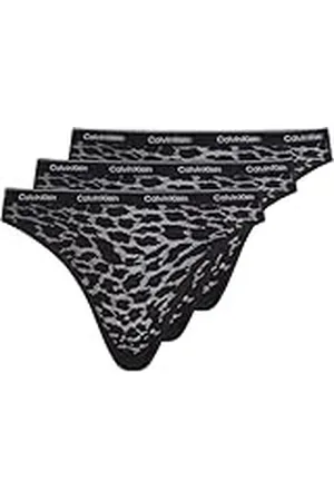 Calvin Klein Mujer Pack de 3 Braguitas Tipo Bikini de Tejido Elástico, , 3XL