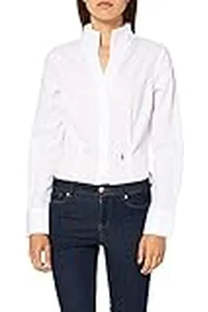 Seidensticker Blusa Cuello Copa Manga Larga Slim fit Uni sin Plancha, , 44 para Mujer