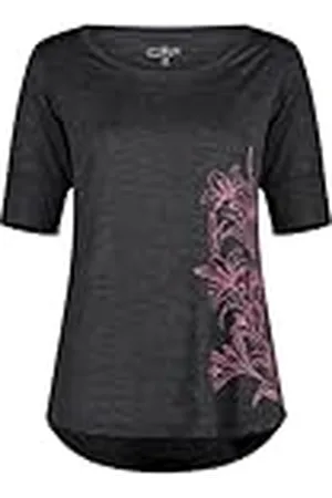 CMP Camiseta de punto ligero jaspeado para mujer, , S