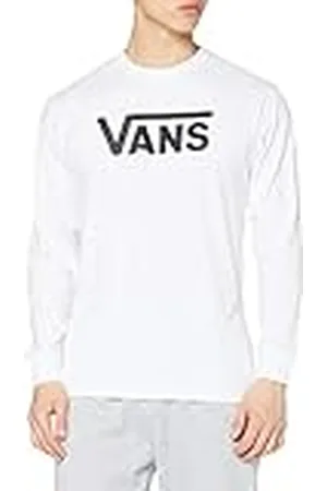 Vans Classic Ls Camiseta, (White/black), X-Large para Hombre