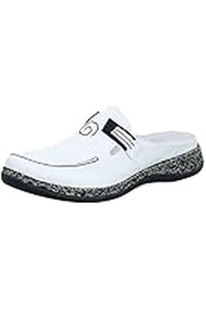 Rieker 46393, Zuecos Mujer, White, 41 EU