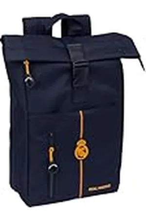 Safta REAL MADRID 2ª EQUIPACIÓN 24/25 - Mochila con Solapa para Portátil de 15.6", Ideal para Diferentes Edades, Cómoda y Versátil, Calidad y Resistencia, 28x13x42 cm, Color
