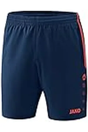 Jako Competition 2.0 Pantalones Cortos, Hombre, Navy/Flame, 4XL