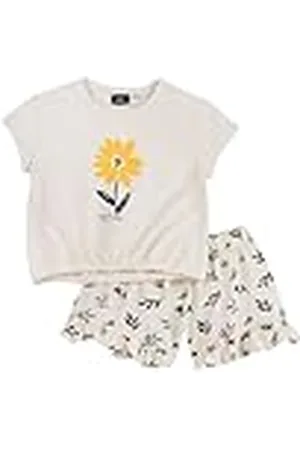 chicco Conjunto de Camiseta Y Pantalones Cortos, de Algodón, Chándal, Bebé-Niñas, , 12 meses EU