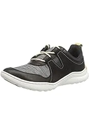 Clarks Teagan Lace, Zapatillas, para Mujer, Negro (Black Combi), 37.5 EU