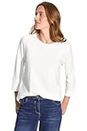 CECIL B321963 Camiseta de Punto, Vanilla White, XS Mujeres