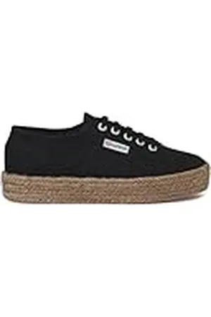 Superga 2730 Rope, Espadrille Mujer, Black, 42.5 EU
