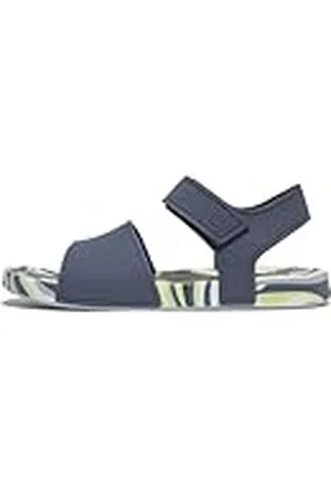 FitFlop IQUSHION Kids Junior Swirly Ergonomic B/S Sandals, Sandalia, Blue, 43 EU