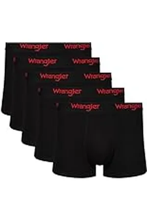 Wrangler Hombres Bañador Negro Paquete de 5 XL