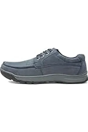Hush Puppies Tucker, Zapatos de Cordones Derby Hombre, Azul (Navy Nubuck Navy), 43 EU
