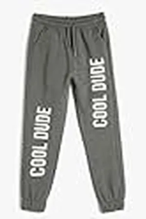 Koton Jogger Sweatpants Drawstring Pocket Detail Printed Pantalones de chándal, , 5-6 Años para Niños