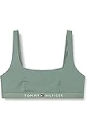 Tommy Hilfiger Top de Bikini Tipo Bralette Sin Relleno para Mujer, Multicolor (Stonewash Green), 3XL