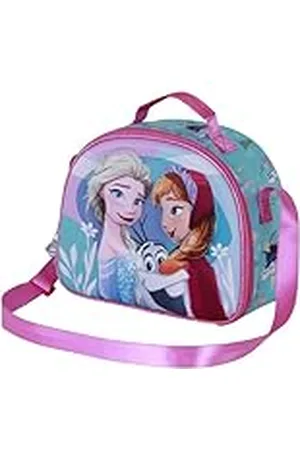 Disney Frozen 2 Family-Bolsa Portamerienda 3D, Azul, 26 x 20 cm