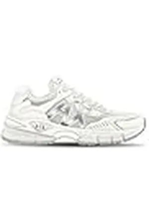 Armani Exchange Speed, Zapatillas Mujer, Off White+Silver, 35 EU