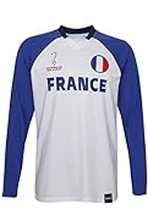 FIFA Manga Larga clásica Oficial de la Copa Mundial 2022-Francia Camiseta, , XXL para Hombre