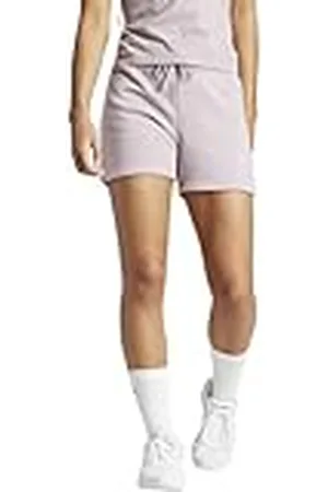 adidas Mujer Essentials Monogram Fleece Graphic Shorts, , XXS