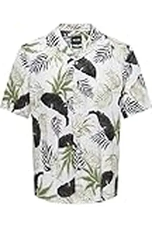 Only & Sons Onswayne Life AOP SS Viscose Shirt Noos Camisa de Manga Corta, Blanco Envejecido, XL para Hombre