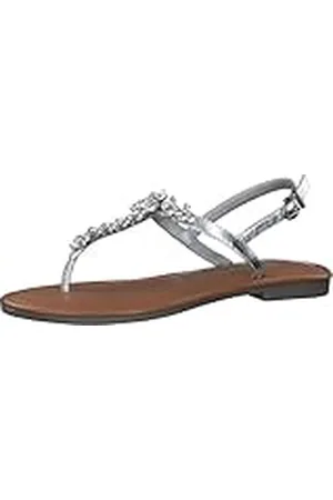 Tamaris Mujer 1-28124-42, Sandalias Planas, Plata, 36 EU