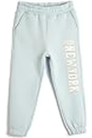 Koton Jogger Sweatpants Printed Drawstring Brushed Interior Cotton Pantalones de chándal, , 7-8 Años para Niñas