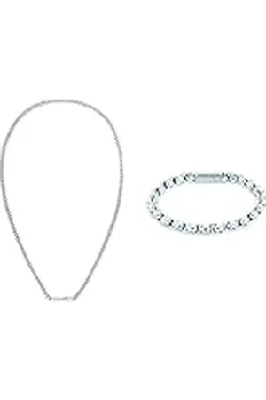 Calvin Klein Calvin Klein brazalete y collar de acero inoxydable cepillado y pulido para hombre