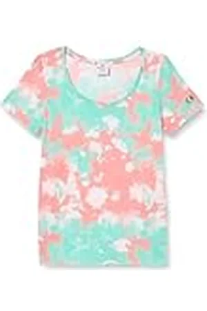 Champion Legacy Minimalist Resort W-Piece-dyed Regular S/S Crewneck Camiseta, , L para Mujer