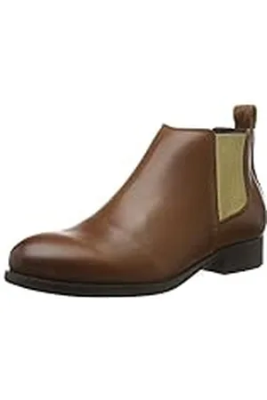 Pieces® Psizi Leather Short New Boot Chelsea CGN, Botas Mujer, Marrón (Cognac), 37 EU