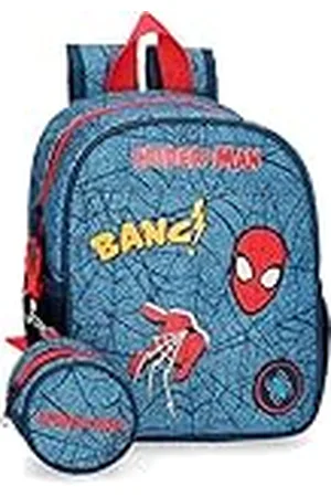 Marvel Spiderman Denim Mochila pequeña 21x25x10 cms Poliéster 5,25L