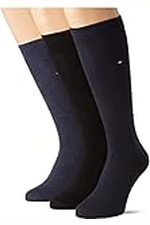 Tommy Hilfiger Classic Calcetines, Black/Azul Marino, 47-49 (Pack de 6) para Hombre
