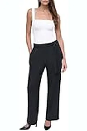 DKNY Wide Leg Pantalones, XS Mujeres