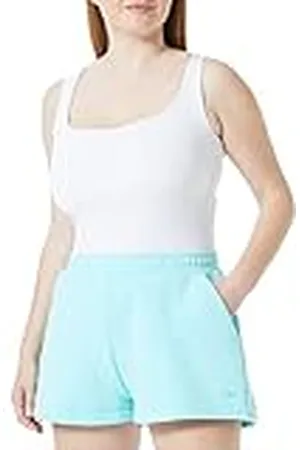 JJXX Jxabbie Hw Rlx Every Brush Sn Pantalones Cortos, Pantalones cortos Mujer, Azul Arruba / Estampado: Logotipo Turquesa , M