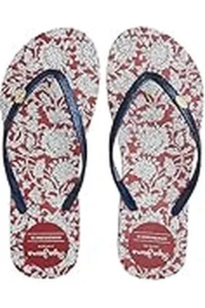 Pepe Jeans Rake Floral, Sandalias de Tiras Mujer, Red, 40 EU
