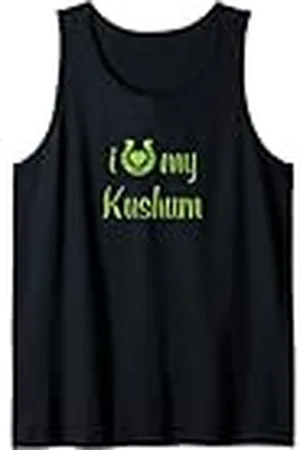 Hip Entrenador de equitación I Love My Kushum Horse Equestrian Show Camiseta sin Mangas