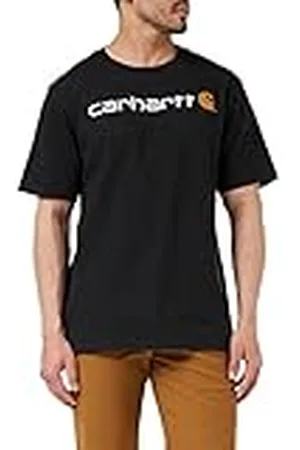 Carhartt Hombre, Camiseta De Manga Corta Con Logotipo Gráfico, Tejido Grueso, Ajuste Ligeramente Holgado, , XXL