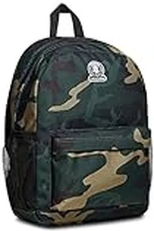 Invicta Mochila Ollie de un solo compartimento, camuflaje verde, verde militar, escolar y de ocio
