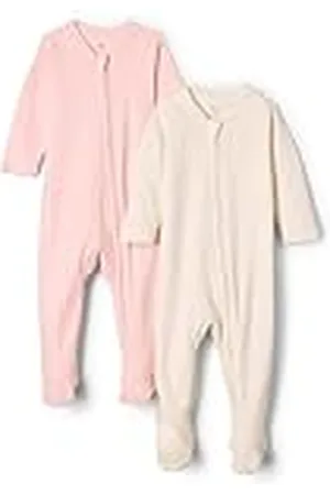 Amazon X Sofia Grainge Pelele de Algodón con Pies para Dormir y Jugar Unisex Bebés, Pack de 2, , Prematuro