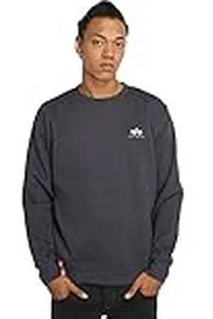Alpha Industries Basic Small Logo Sudadera, Azul (Navy-02), L para Hombre