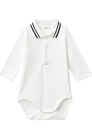 Benetton Body M/L 3cdiab00F Camiseta Larga, Color Blanco, 68 cm para Bebés