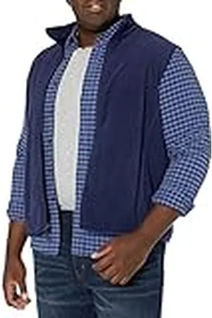 Amazon Chaleco de Forro Polar con Cremallera Completa (Disponible en Tallas Grandes y Largos Especiales) Hombre, , L