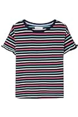 Springfield SPRINGFILED Camiseta Mangas Volante, Camiseta Mujer, blue, M