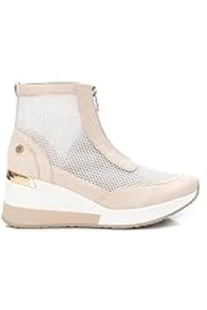 Xti Zapatilla Mujer Beige - Calzado Cómodo y Versátil - Moda casual - Modelo 14104301 (Talla 40)