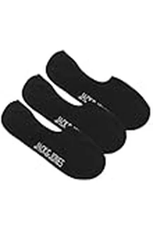 JACK & JONES Jacdouglas Noos-Calcetines Cortos (3 Unidades), Negro/Paquete: Negro-Negro, Talla única para Hombre