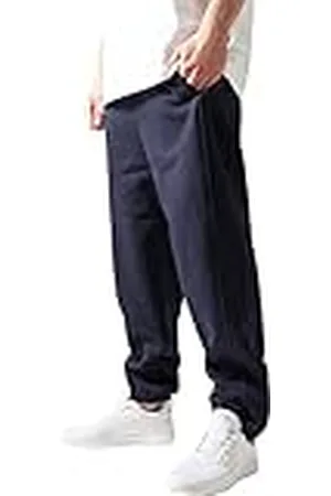 Urban classics Pantalón Chándal de Hombre, Corte Suelto, Tejido Cálido, Cremalleras en los Tobillos, Tallas XS - 5XL