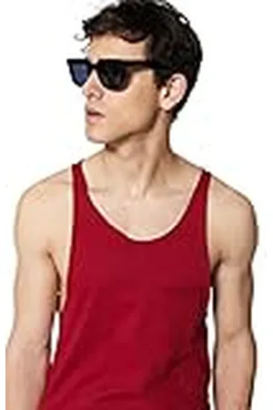 Trendyol Tejida Camiseta de Punto básica con Cuello Redondo para Hombre de Ajuste Regular, , L
