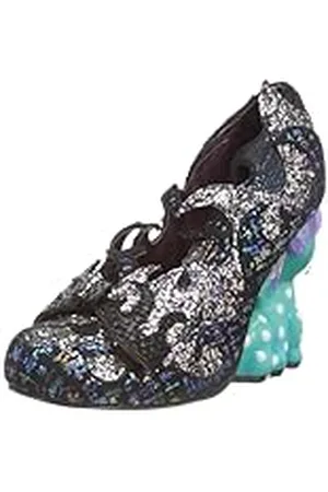 Irregular Choice Guarida del dragón, Oxford Mujer, Black, 36 EU
